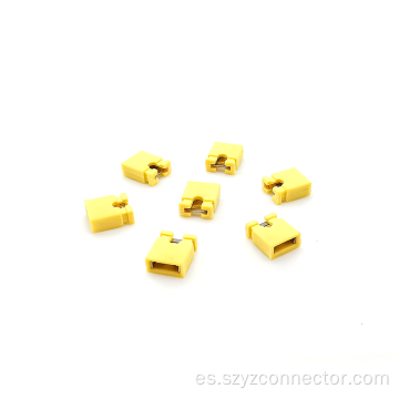 Conector de tapa de cortocircuito amarillo 2.54